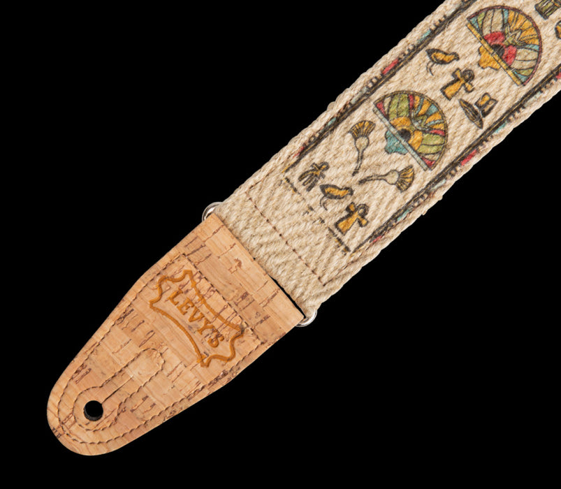 Levy's MH8P-004 2" Hemp Strap in Egyptian Print Tab