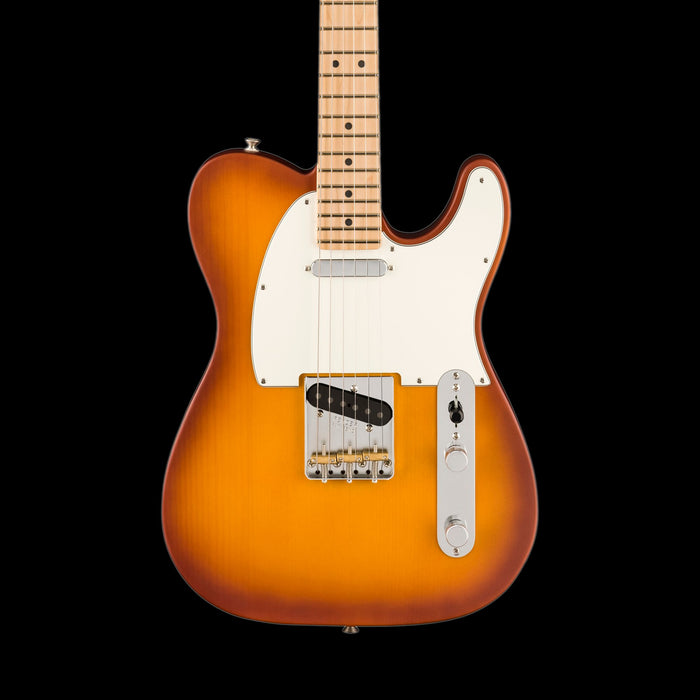 Fender American Performer Telecaster Maple Fingerboard Honey Burst With Gig Bag Front Crop