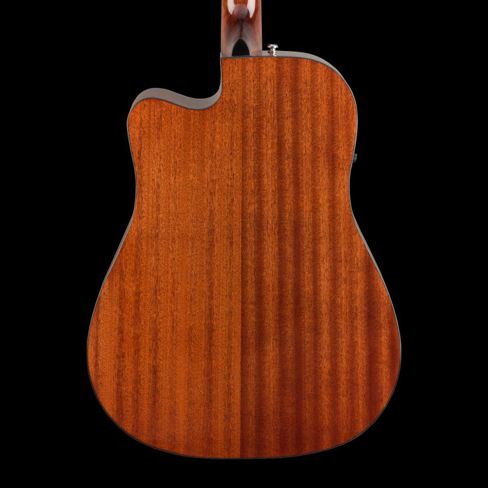 Fender CD-60SCE Dreadnought Walnut Fingerboard All-Mahogany Back Crop