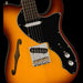 Fender Limited Edition Suona Telecaster Thinline Ebony Fingerboard Violin Burst Closeup Body