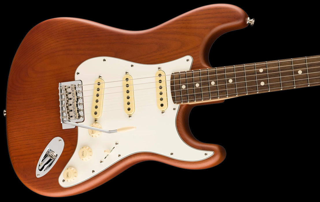 Fender American Performer Sassafras Stratocaster Rosewood Fingerboard Mocha With Gig Bag Contour Body