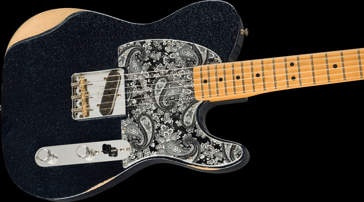 Fender Brad Paisley Road Worn Esquire Black Sparkle With Bag