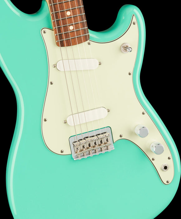 Fender Player Duo Sonic Pau Ferro Fingerboard Seafoam Green Electric Guitar