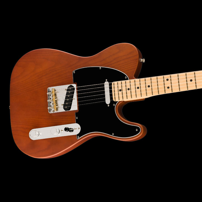 Fender Limited Edition American Performer Timber Telecaster Sassafras Mocha Front Angle Right