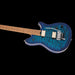 EVH Wolfgang Special QM Baked Maple Fingerboard Chlorine Burst Electric Guitar Front Closeup Angle Right