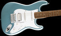 Squier Affinity Series Stratocaster Junior HSS Laurel Fingerboard White Pickguard Ice Blue Metallic Contour Body