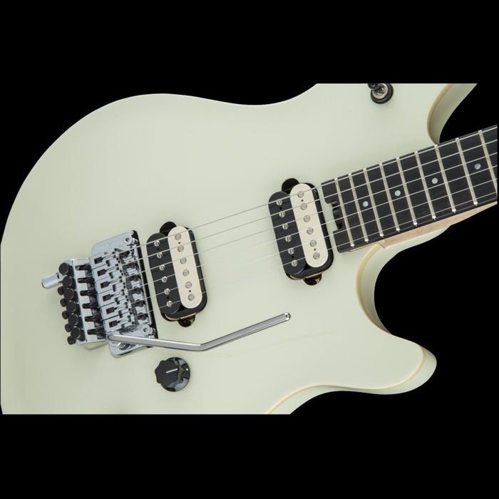 EVH Wolfgang Special Ebony Fingerboard Ivory Electric Guitar Closeup Pickups