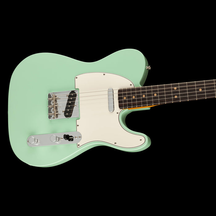 Fender American Vintage II 1963 Tele Rosewood Board Surf Green Closeup Body Right