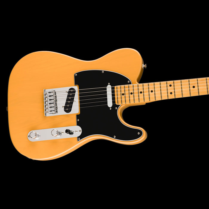 Fender Player II Telecaster Maple Fingerboard Butterscotch Blonde (Chambered) Front Angle