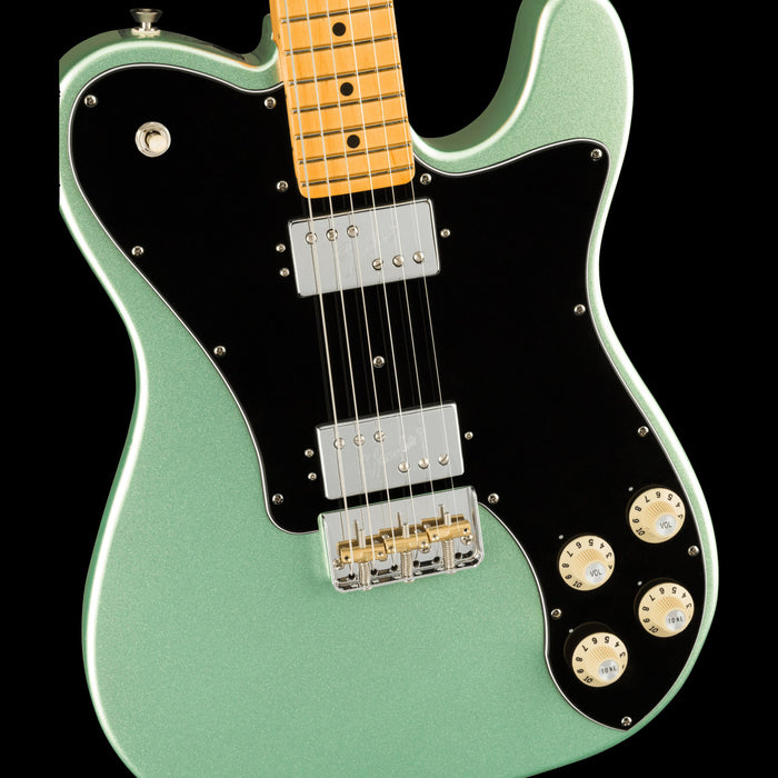 Fender American Professional II Telecaster Deluxe Mystic Surf Green Front Body 