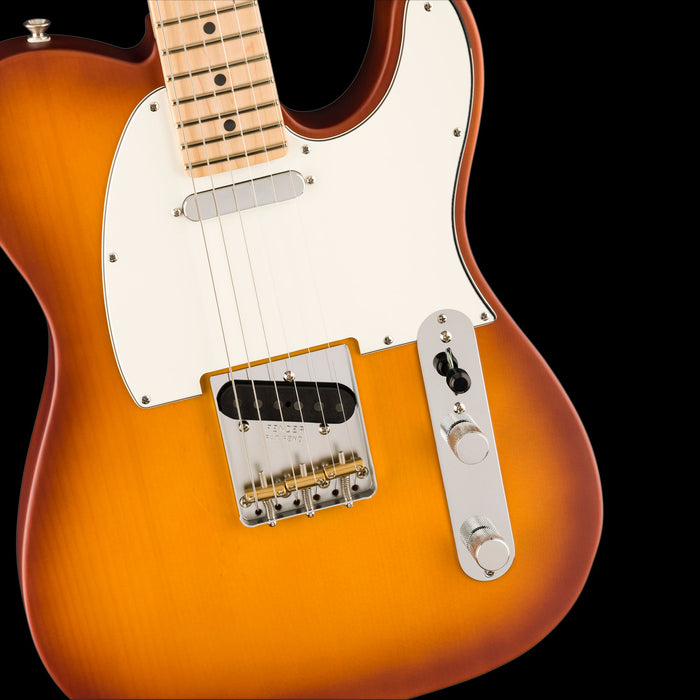 Fender American Performer Telecaster Maple Fingerboard Honey Burst With Gig Bag Front Body