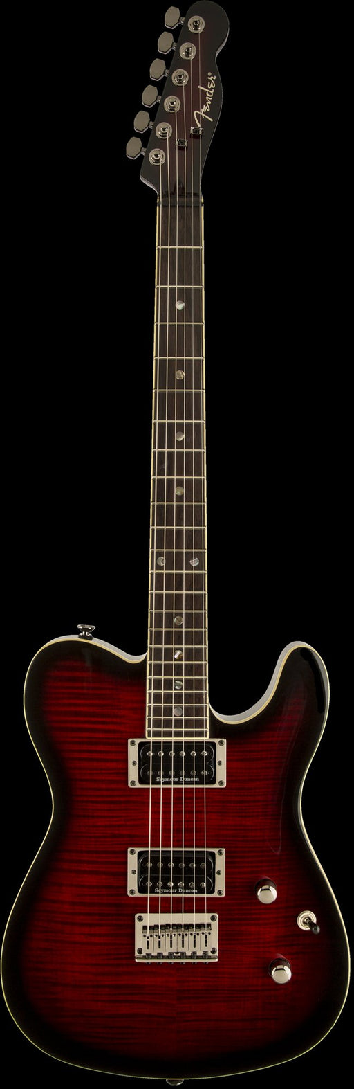 Fender Special Edition Custom Telecaster FMT HH Laurel Fingerboard Black Cherry Burst Electric Guitar