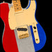 Fender Limited Edition Buck Owens Telecaster Red Silver and Blue Sparkle With Gig Bag Front Body