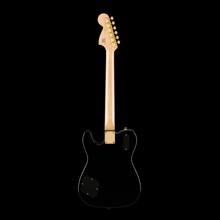 Fender Limited Edition Paranormal Troublemaker Telecaster Deluxe Parchment Pickguard Gold Hardware Black Back