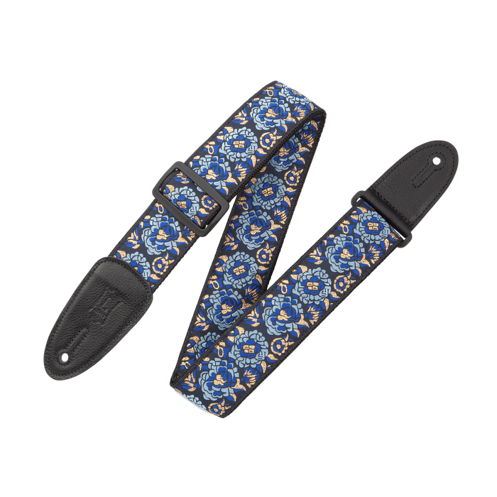 Levy's M8AS-NAV 2" Wide Navy Jacquard Guitar Strap