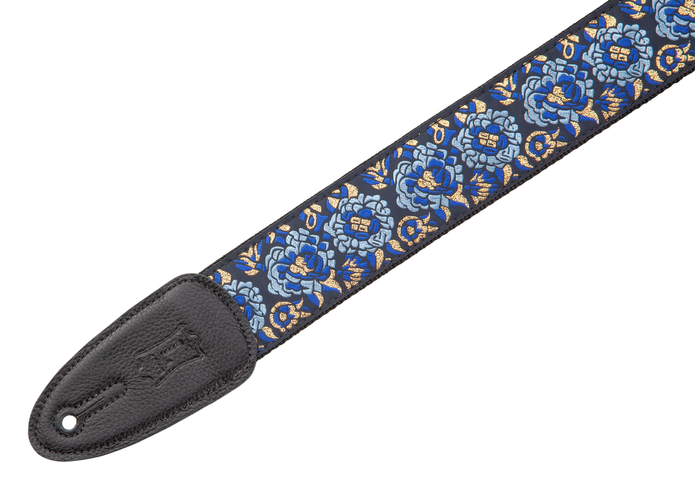 Levy's M8AS-NAV 2" Wide Navy Jacquard Guitar Strap