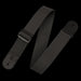 Levy's M8POLY-BLK 2" Wide Black Polypropylene Guitar Strap Front Folded