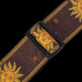 Levy's MPJG-SUN-BRN 2" Wide Brown Jacquard Guitar Strap Buckle