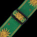 Levy's MPJG-SUN-GRN 2" Wide Green Jacquard Guitar Strap Buckle