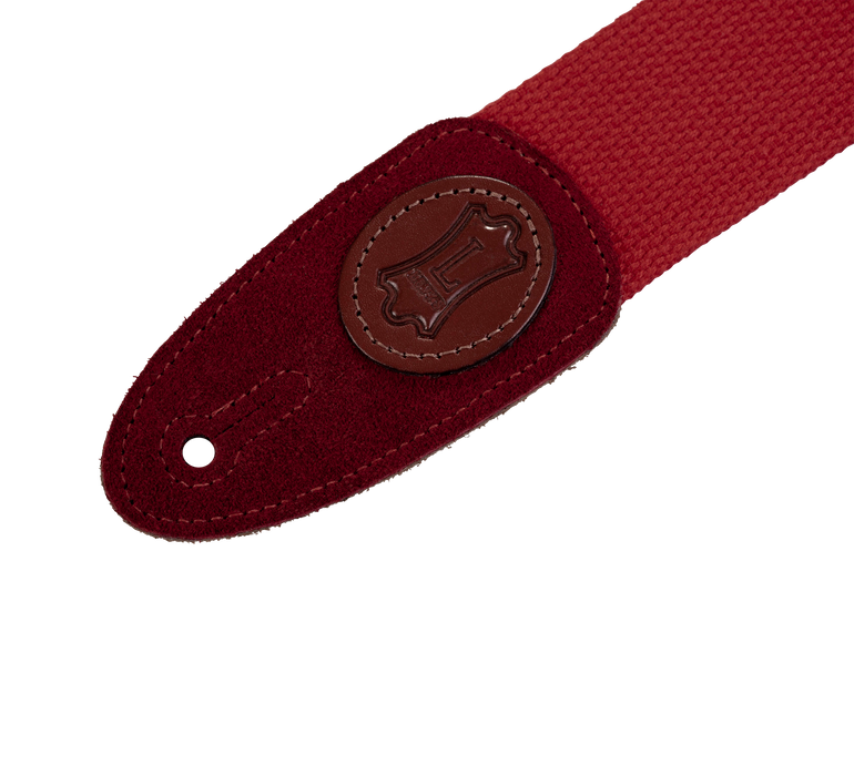 Levy's MSSC8-RED 2" Wide Red Cotton Guitar Strap