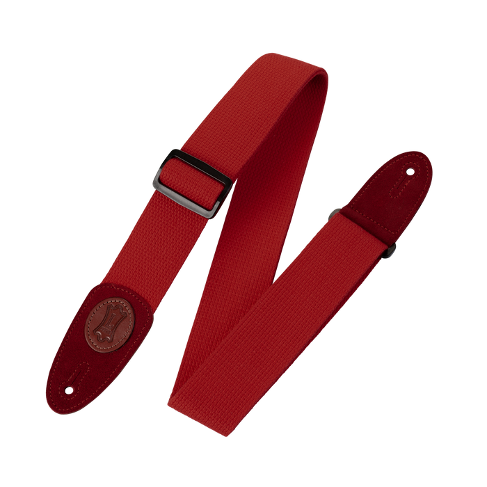 Levy's MSSC8-RED 2" Wide Red Cotton Guitar Strap