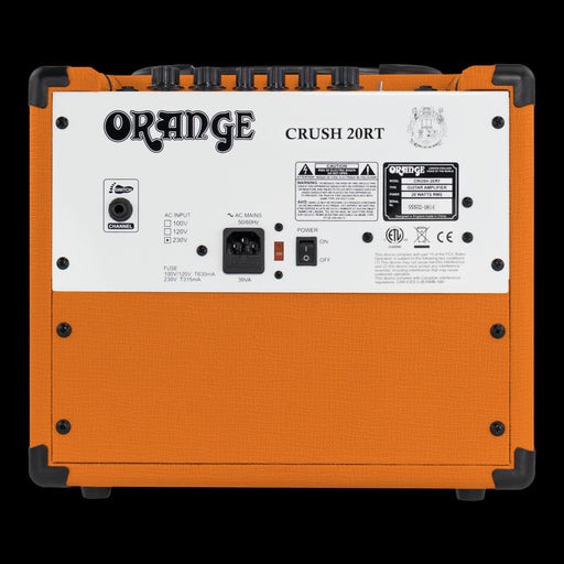 Orange Crush 20RT - 20-watt 1x8" Guitar Amplifier Combo - Orange Back