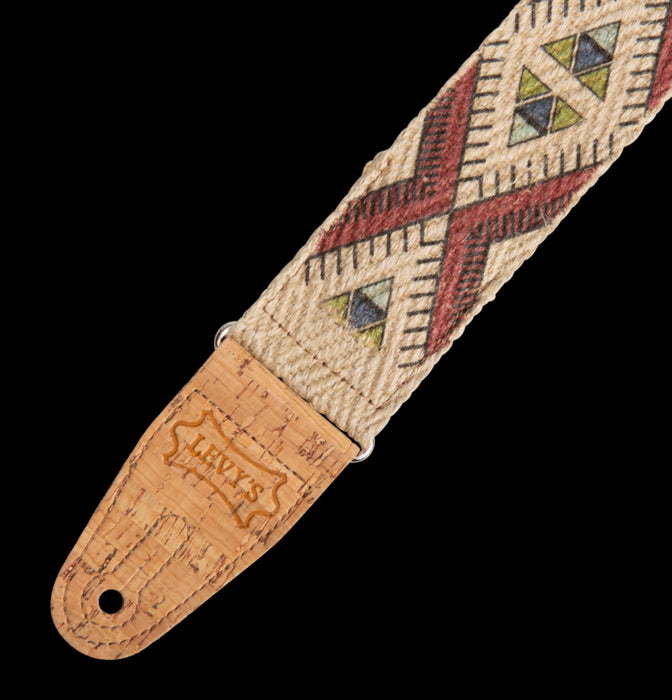 Levy's MH8P-002 2" Hemp  Strap in Tribal Print Tab