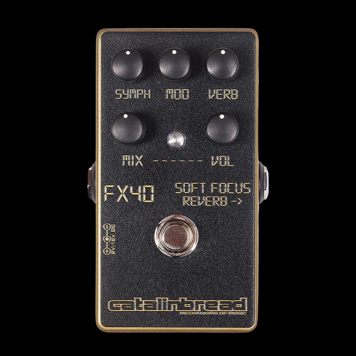 Catalinbread Soft Focus Reverb Gold Limited Edition Pedal Front