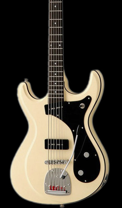 Eastwood Sidejack Bass VI - Vintage Cream Front Large Crop