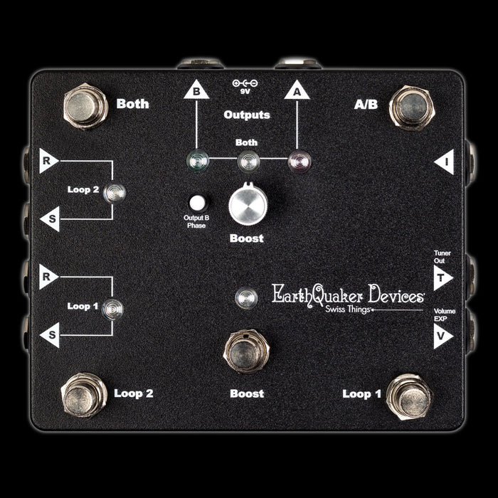 EarthQuaker Devices Swiss Things PedalBoard Reconciler Guitar Pedal Front