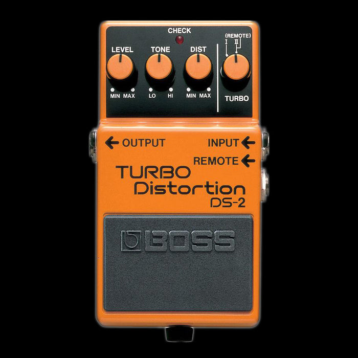 Boss DS-2 Turbo Distortion Guitar Effect Pedal Front