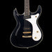 Eastwood Sidejack Baritone Electric Guitar  - Black Front Crop