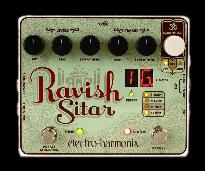 Electro-Harmonix Ravish Sitar Emulation Pedal Front