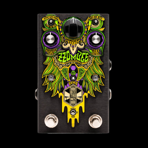 Beetronics FX ZZOMBEE “Filtremulator" Fuzz/Tremolo/Filter/Octave Multi-Effect Pedal Front