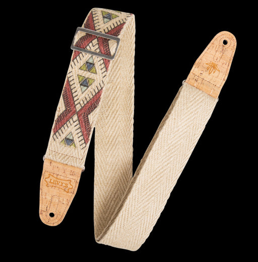 Levy's MH8P-002 2" Hemp  Strap in Tribal Print Folded