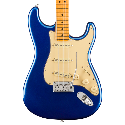 Fender American Ultra Stratocaster Maple Fingerboard Cobra Blue Electric Guitar With Case