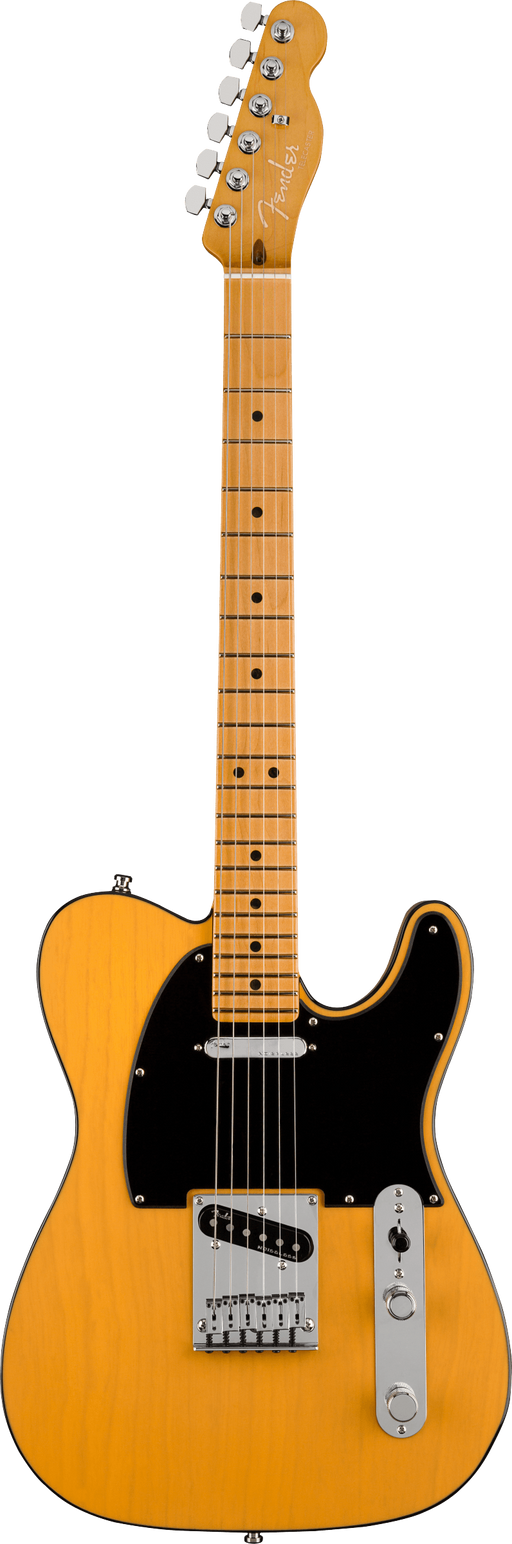 Fender American Ultra Telecaster Maple Fingerboard Butterscotch Blonde Electric Guitar With Case