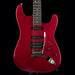 Pre Owned Fender 60th Anniversary American Deluxe QMT HSS Stratocaster Bing Cherry Transparent With Gig Bag