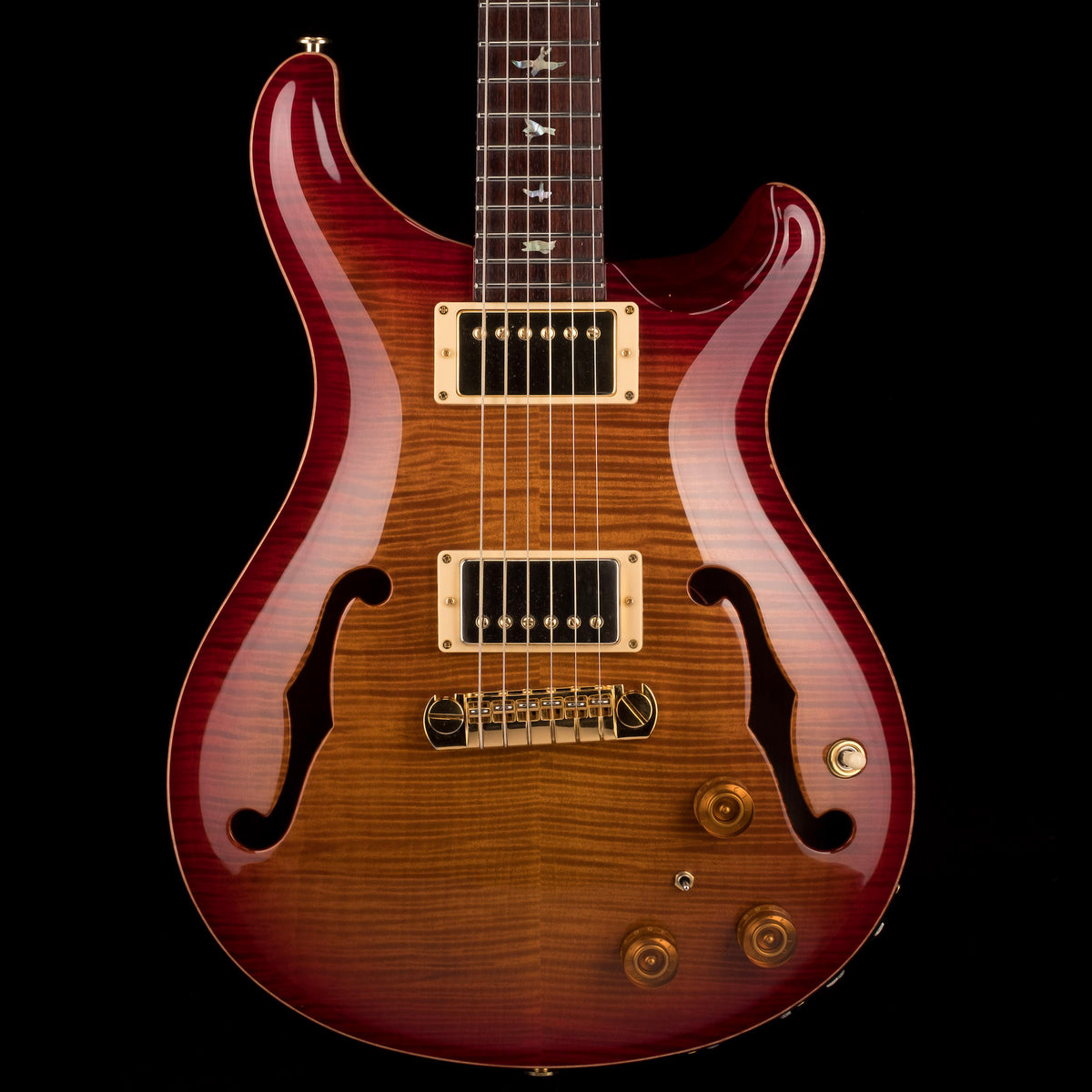 Pre Owned PRS Core McCarty Hollowbody II Piezo 10 Top Dark Cherry Sunb —  Truetone Music