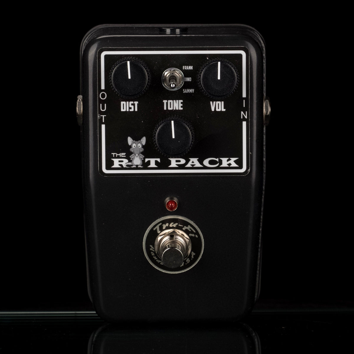 Used Tru-Fi R*t Pack Black Distortion Guitar Pedal Rat Pack