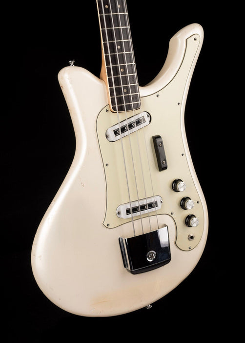 Vintage 1968 Yamaha SB-5A White “Flying Samurai” Bass With Hard