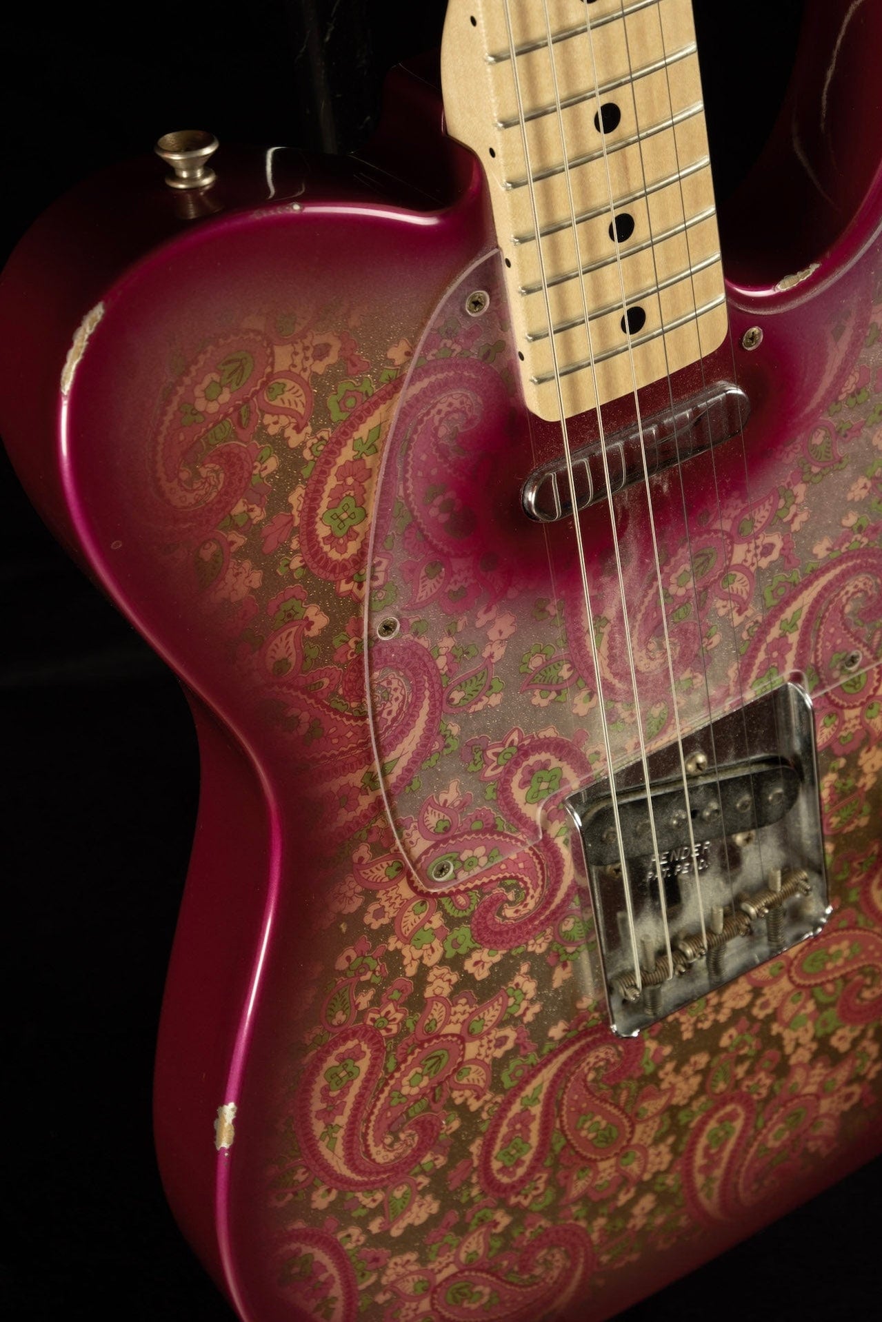 Pre-Owned 2004 Fender Custom Shop Relic '69 Pink Paisley Telecaster Wi ...