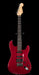 Pre Owned Fender 60th Anniversary American Deluxe QMT HSS Stratocaster Bing Cherry Transparent With Gig Bag