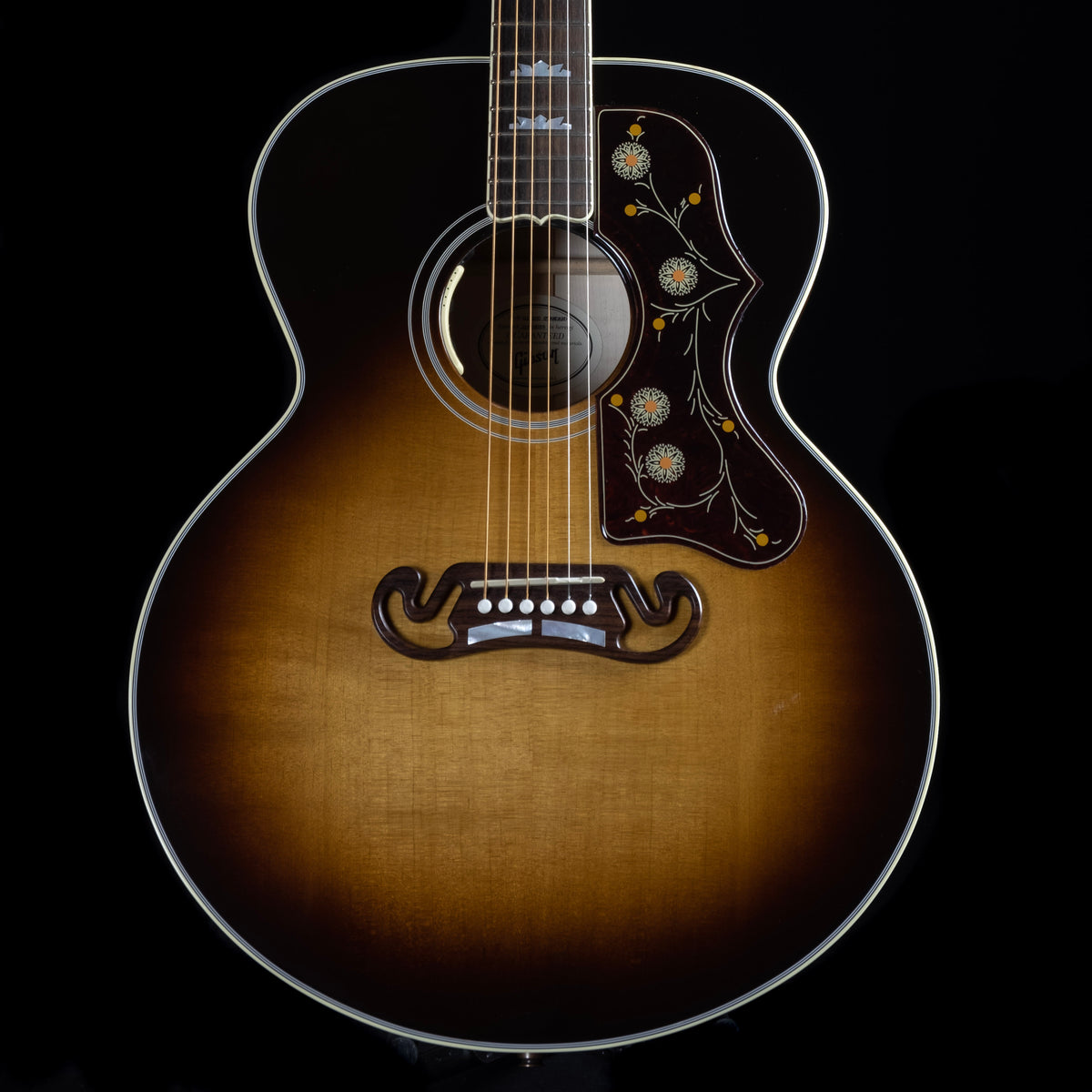 DISC - Gibson J-200 Standard Vintage Sunburst Acoustic Guitar With Cas ...