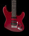 Pre Owned Fender 60th Anniversary American Deluxe QMT HSS Stratocaster Bing Cherry Transparent With Gig Bag