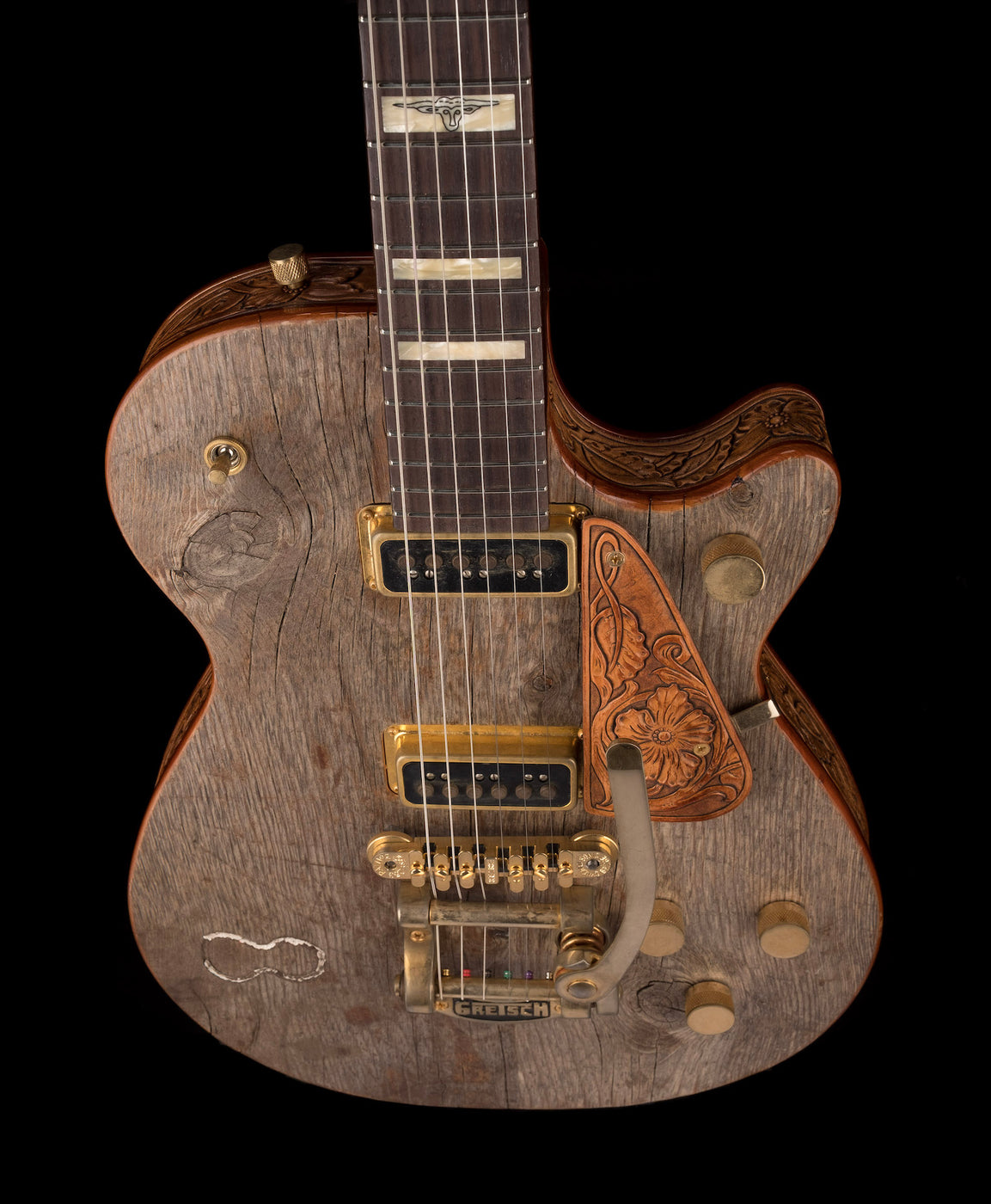 Gretsch Custom Shop Masterbuilt G6130CS Rodeo Roundup Jr. Relic Natura ...