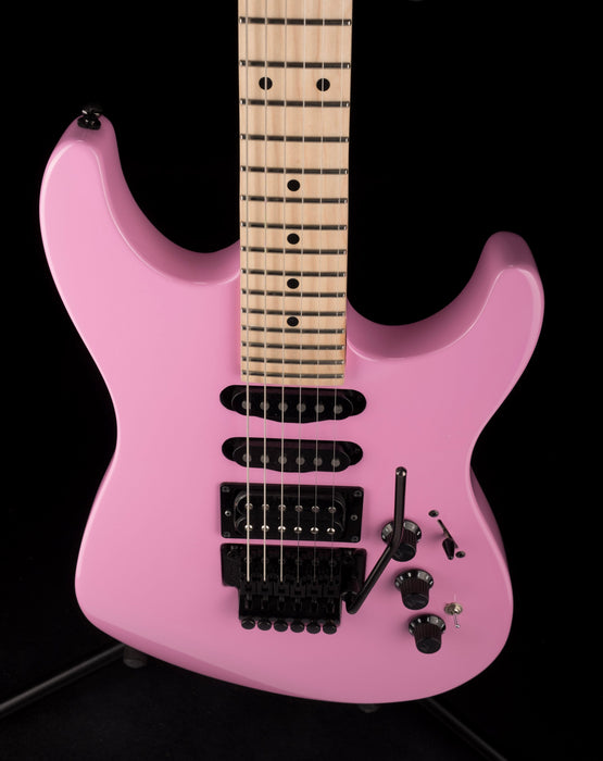 Used Fender Limited Edition HM Strat Maple Fingerboard Flash Pink Electric Guitar With Bag