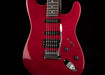 Pre Owned Fender 60th Anniversary American Deluxe QMT HSS Stratocaster Bing Cherry Transparent With Gig Bag