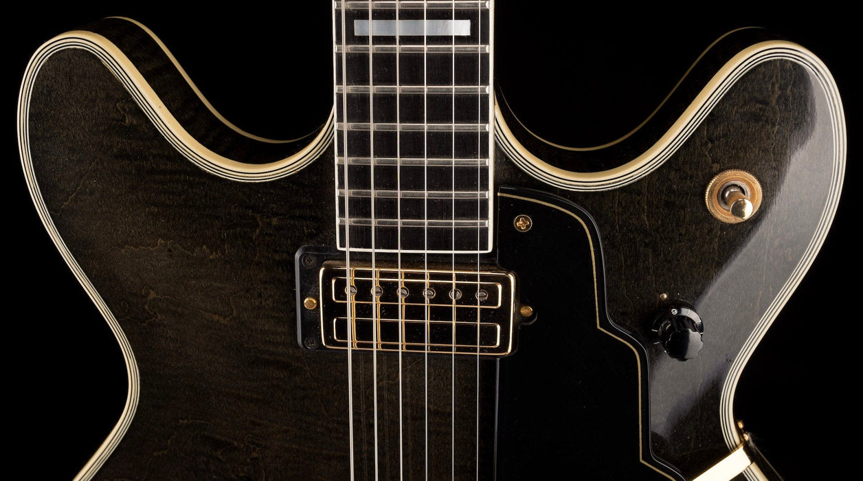 Pre Owned Vintage 1969 Guild Starfire VI Stereo with Bigsby Ebony Grain with OHSC - Jeffrey Foskett Collection