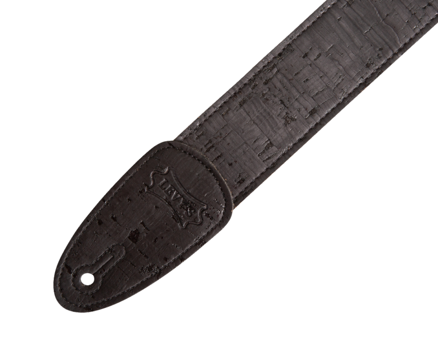 Levy's MX8-BLK 2" Cork Strap in Black 